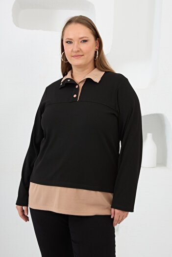 RMG Plus Size Black Sweat