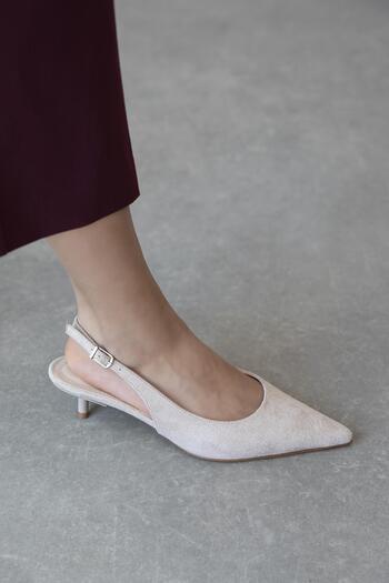 STRASWANS Vitali Women's Heeled Suede Shoes Beige
