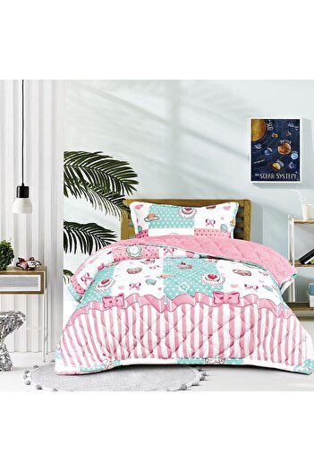mingle 3-piece double-sided compressed winter children's blanket, fur side
