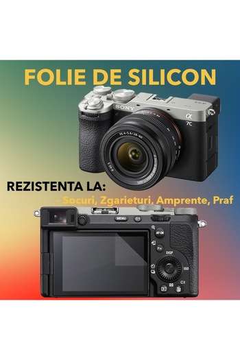 COMANDO Protective set compatible with Sony A7C II, Focus Shield, 1 Silicone Film