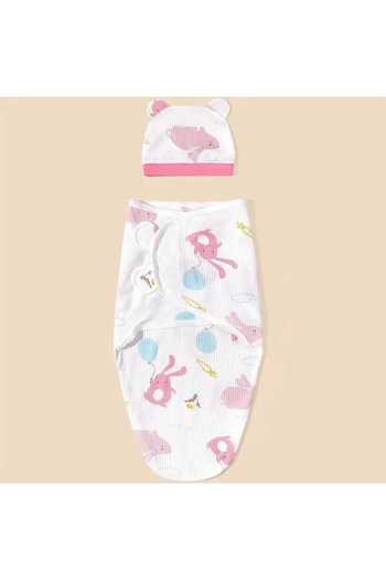 NEEMO Baby Swaddle - Anti-Disturbance Sleeping Bag for Newborns Made of Pure Cotton, 2 Pieces