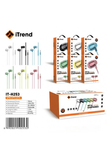 itrend Headphones with Wire and Microphone IT 253 Various Colors