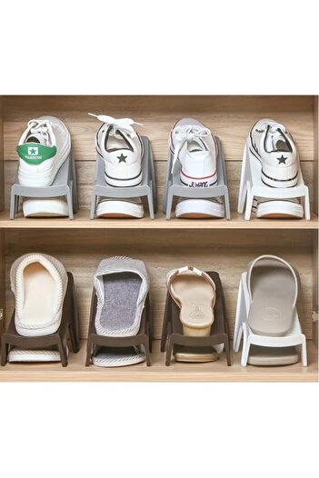 SyaMAG Set 4 organizers for footwear, practical, white, 25x10x14 cm