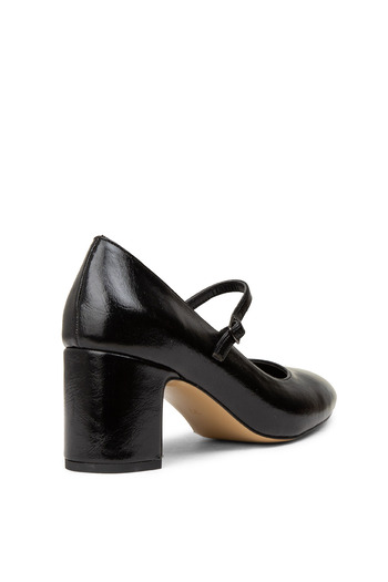 Deery Women's Vintage Patent Leather Black Mary Jane Shoes
