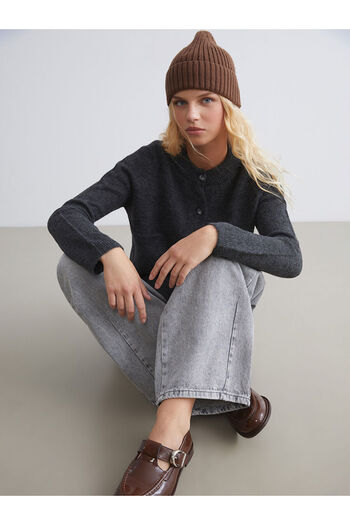 LC Waikiki Crew Neck Women's Knitwear Cardigan