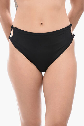 AllSaints High-Waisted Emma Bikini Bottom With Cut-Out Detail On The S