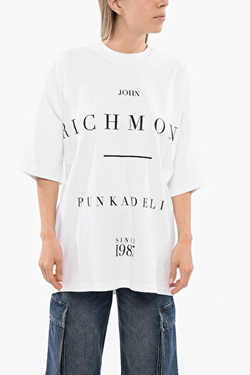 John Richmond Pelac Oversized T-Shirt With Contrasting Print