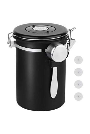 Generic Ohtomber Coffee Canister Storage Container - 22OZ Stainless Steel Airtight Coffee Bean Storage Groun