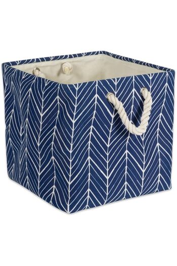 Generic Dii Collapsible Polyester Storage Basket Or Bin With Durable Cotton Handles, Home Organizer Solution