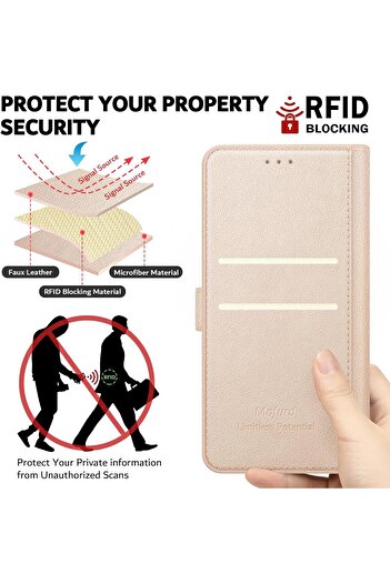 Rivor Samsung Galaxy S25 FE Kılıf Kamera Korumalı Kapaklı Kartlıklı Cüzdanlı Deri Standlı Renkli Kapak