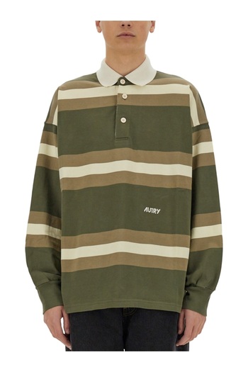 AUTRY Striped Polo.