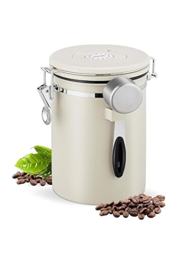 Generic ANTOLE Coffee Canister, Airtight Stainless Steel Coffee Bean Storage Container with Date Tracker and