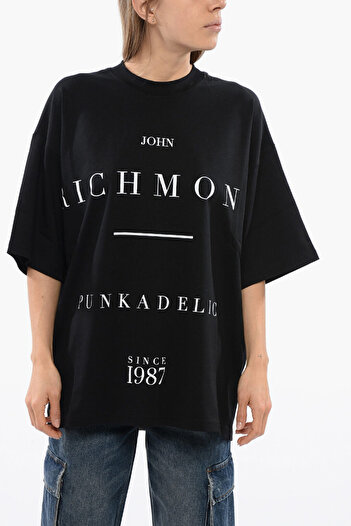 John Richmond Over Pelac T-Shirt With Contrasting Print