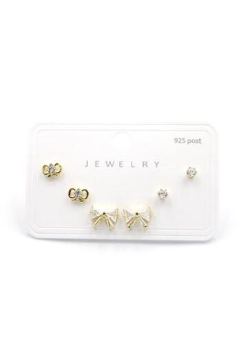 Royaleks Multiple Stone Earrings - Gold