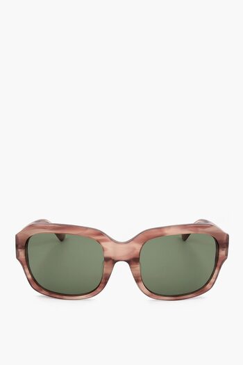 Linda Farrow Dries Van Noten Rectangular Sunglasses With Marble Effect Fr