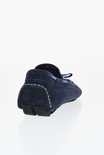 Corneliani Id Suede Boat Deck Shoes