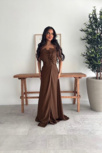Generic Elegant dark chocolate brown dress