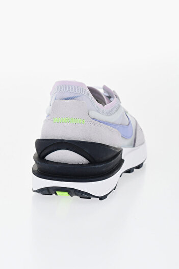 Nike Suede And Mesh Waffle One Low-Top Sneakers With Contrasting