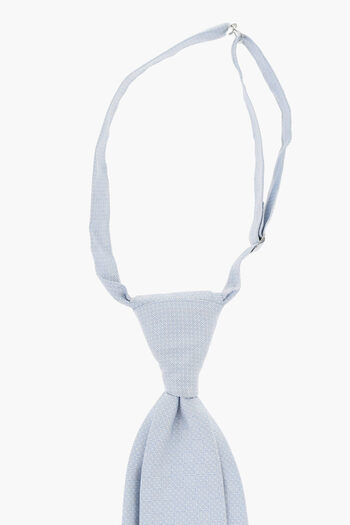 Corneliani Basket Wave Patterned Silk Ascot Tie