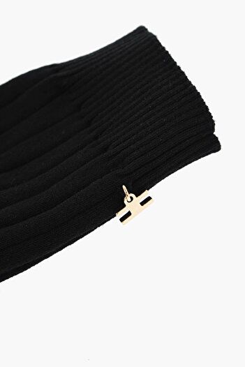 Elisabetta Franchi Cut Out Logoed Socks
