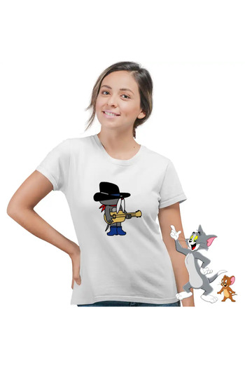 OEM Tricou Femei Tom si Jerry Unchiul Pecos