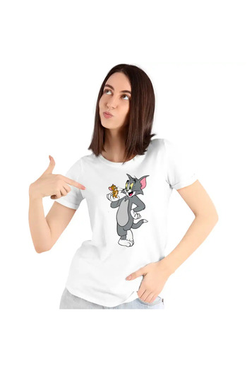 OEM Tricou Femei Desene Copilarie Tom si Jerry