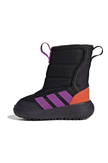 adidas Children's Black Winterplay I Boots Js4080