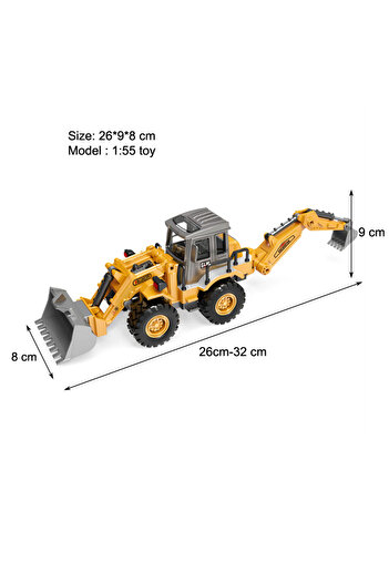 choice2 2 in 1 Diecast Excavator Tower Crane Toy Tractor forklift trucks Car Bulldozer Model Wholesale Boy G