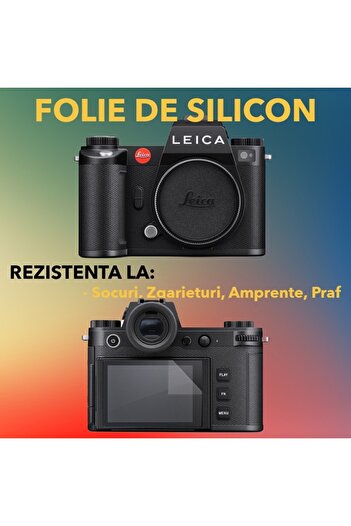 COMANDO Protection set compatible with Leica SL3, Focus Shield, 2 Resistant Silicone Films for Ec