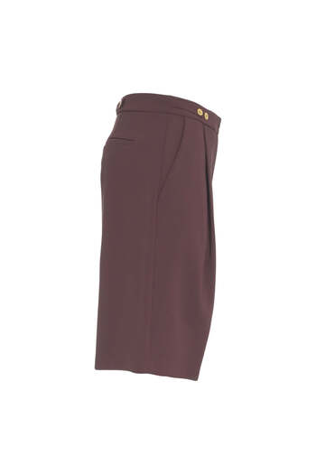 Elisabetta Franchi Bermuda shorts with decorative buttons