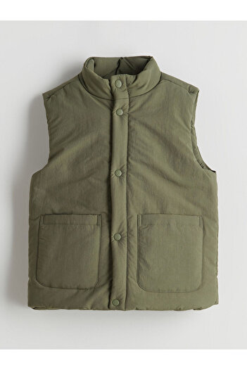 LC Waikiki Sparkling Choices from Shining Store |   Stand Collar Crinkle Boys' Vest