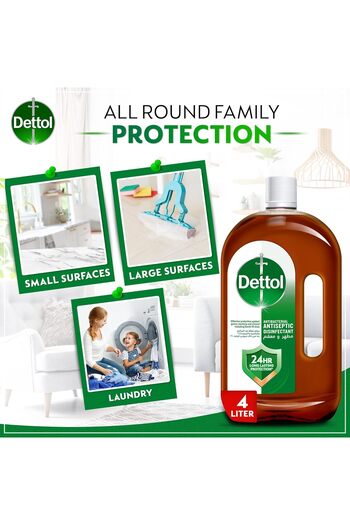 Dettol Antiseptic Antibacterial Disinfectant Liquid, 4 Liters