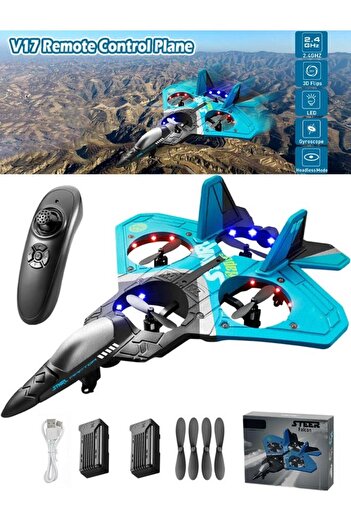 Generic Children's Remote Control Stunt Glider - Mini Drone with Light