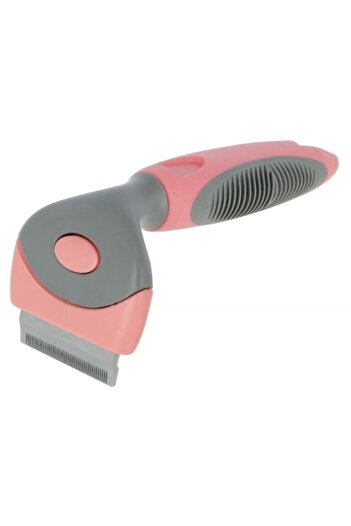 KERBL Pieptene curatare par animale, KERBL, 15x4.5cm, Gri/Rosu