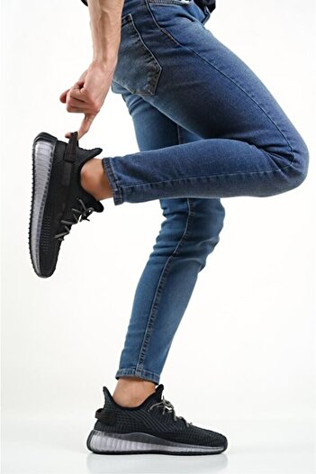 Zerenyus Pulex Knitwear Daily Comfortable Walking Shoes Black White