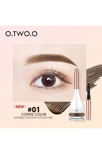 o.two.o Waterproof Feather Eyebrow Gel - 01