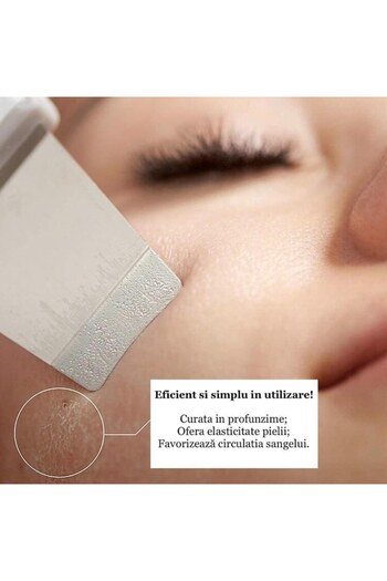 SMARTECH Ultrasonic Facial Cleansing Device, Blackhead Removal, Hydration, Anti-aging, Rechargeable, White