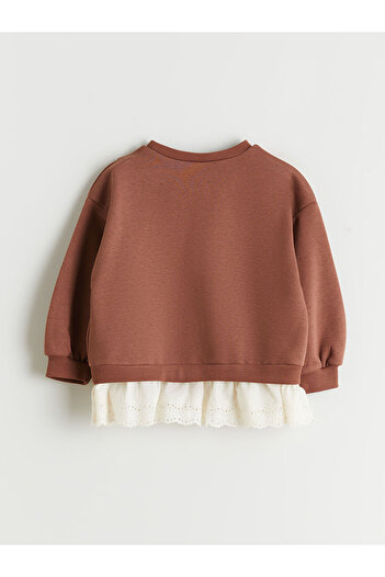 LC Waikiki Crew Neck Baby Girl Sweatshirt