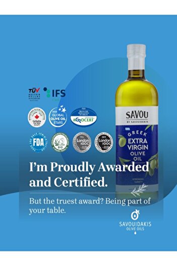 Savou by Savouidakis COMBO 2x0.75L Premium Extra-Virgin Olive Oil, Awarded at CIOOC 2025, Cold Pressed