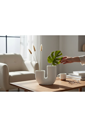 zezedesing Vază decorativă din ceramică 18 x 5,6 x 16 CM