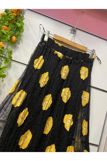 edu collection Fusta căptușită cu model floral din dantelă