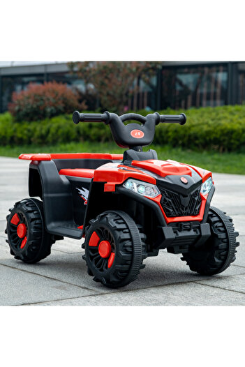 CAR دراجة نارية كهربائية ببطارية 6 فولت، محرك 380 مع موسيقى وأضواء تعليمية 29-F103-RED