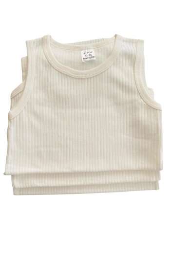 Miyakidsworld 2Pcs Oversized Bodysuit with Snap Buttons at the Bottom for Children Special Needs Children's Undershirt