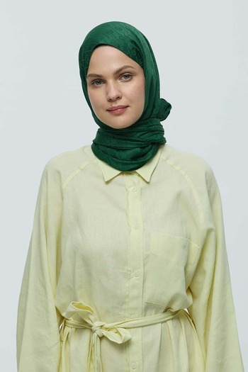 Modakaşmir Silky Jacquard Series Mk Line Pattern Shawl