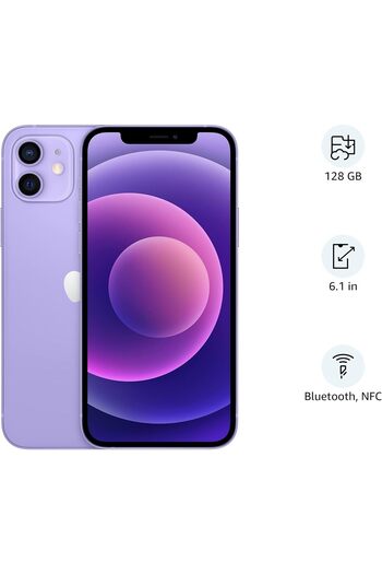 Generic Apple iPhone 12 128GB - Purple(Renewed)