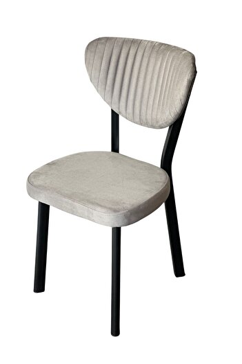Desire Mar Chair, Cafe, Restaurant, Kitchen, Living Room, Metal, Babyface Textile, Gray