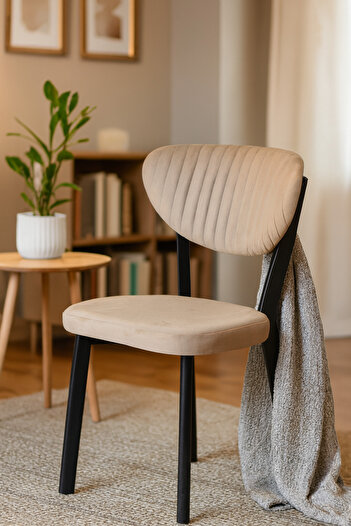 Desire Mar Chair, Cafe, Restaurant, Kitchen, Living Room, Metal, Babyface Textile, Gray