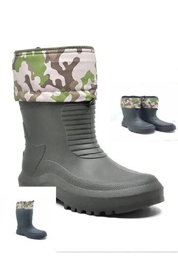 Asix Waterproof Eva Sole Hunter Fisherman Biker Courier Rain Snow Boots with Thermal Socks
