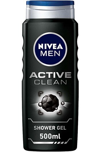 NIVEA MEN Shower Gel, Active Clean, 500ml