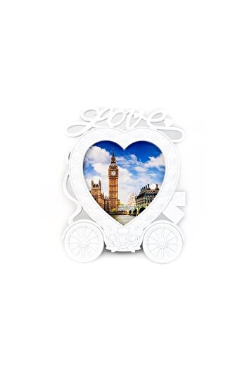 CrisPrint Photo Frame Carriage White – Photo Size 18x18 cm